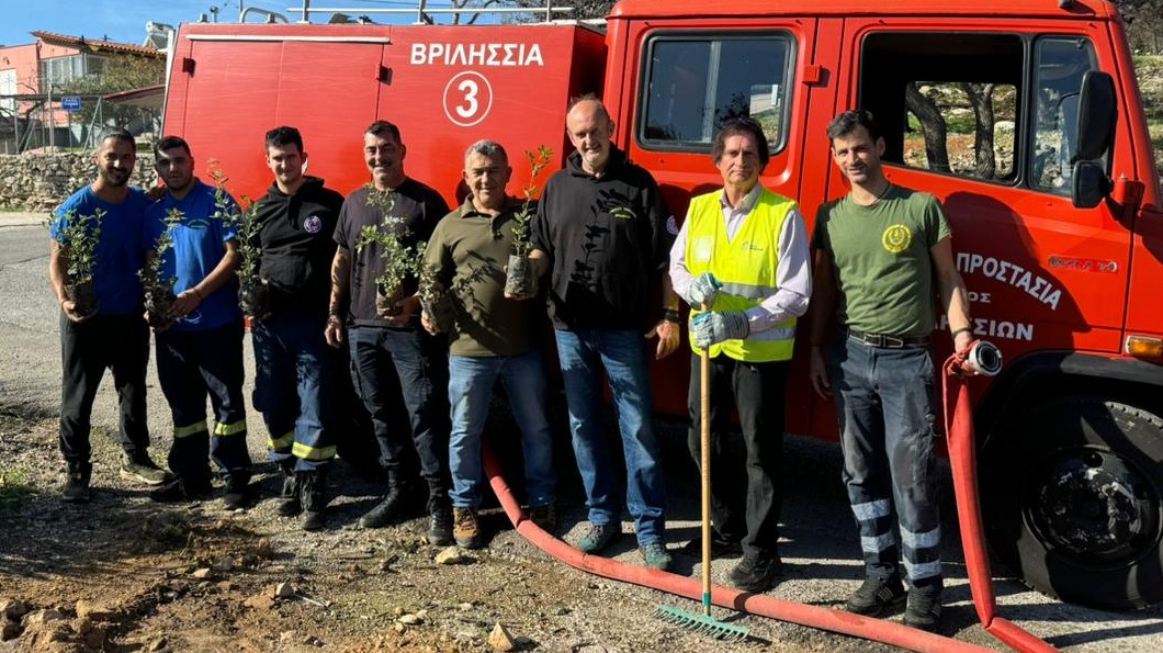 125 νέες βελανιδιές φυτεύτηκαν στις παρυφές της οδού Αγίου Σεβαστιανού στα Άνω Βριλήσσια